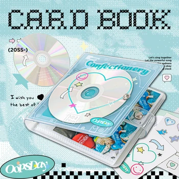 רטרו CD איידול קוריאני Photocards לאסוף ספר קלסר A7 מחברת היומן ' נדה מתכננת כתיבה אלבום הספר DIY