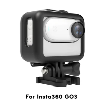 Shockproof מגן מסגרת כלוב Insta360 GO3 פעולה המצלמה הגבול בעל מתאם חצובה הר הרחבת הסוגר