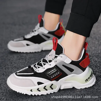 גברים רך הבלעדי נעליים מזדמנים חדשים הגירסה הקוריאנית של הגברים האופנה רשת לנשימה נעלי ספורט חוצות נעלי ריצת נעלי ספורט גברים