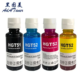 GT51 GT 51 52 53 GT52 GT53 Premium צבע תואם בקבוק מים מבוסס דיו הזרקת דיו HP DeskJet GT 5810 5820 המדפסת