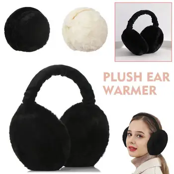 החורף מחממי אוזני קטיפה האוזן חם יותר נשים גברים אופנה מוצק צבע Earflap חיצוני קר הגנה מחממי אוזניים כיסוי