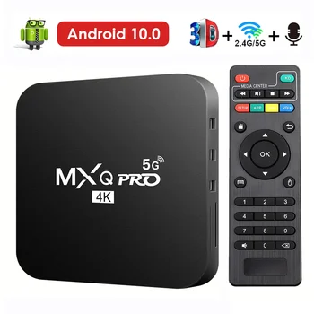 2023 החדש Smart TV Box MXQ-PRO 4K HD אנדרואיד 10.0 Smart TV Box 2.4/5G Dual-WIFI 3D וידאו נגן מדיה קולנוע ביתית Set-top Box