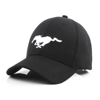 באיכות גבוהה כותנה רקומה מוסטנג תג מרוצי F1 כובע，מזדמן כובע בייסבול，כובע השמש，גולף אופנוע הכובע