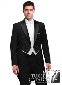 אופנה העדכנית ביותר המעיל שאיפה עיצובים שחור חתונה, חליפות לגברים מעייל פראק Slim Fit 3 חתיכה טוקסידו מותאם אישית לחתן חליפה לנשף בלייזר Ternos