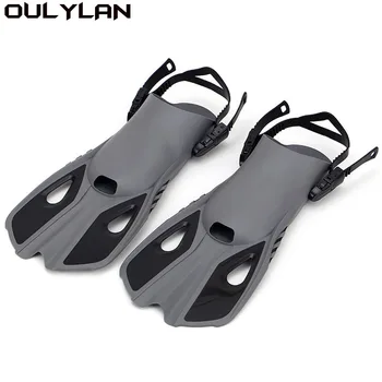 Oulylan זמן צלילה עם שנורקל רגל Monofin צלילה סנפירים צלילה סנפירים למבוגרים מתכוונן שחייה נעליים סיליקון