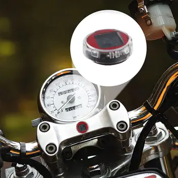 מיני עמיד למים אופנוע אופניים דביק תצוגה דיגיטלית מכונית אופנוע שעון שעון קישוט אביזרים פנים אוטומטי M4Z8