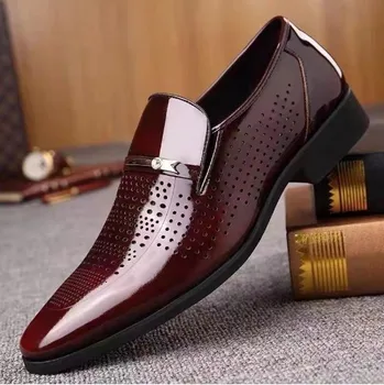 חדש אביב/סתיו נעליים לגברים נעלי חתונה מעור גברים יוקרה נעליים מזדמנים עסקי נעלי אלגנט גברים