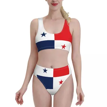 פנמה דגל דגל הקיץ ביקיני סטים שני חלקים של בגדי ים בגד ים ספורט בגדי ים Beachwear על הבחורה נשים