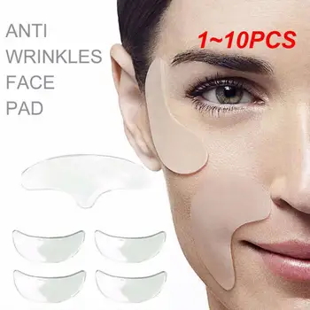 1~10PCS הפנים, המצח, הצוואר עין אנטי אייג ' ינג נגד קמטים אכפת לי מדבקה משטח תיקון לשימוש חוזר נגד קמטים סיליקון כתמים, מתיחת העור