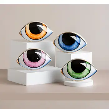 קרמיקה עין קישוטים High-end פנים אנושיות אמנות קישוט יצירתי הסלון המשרד הספרים עין קישוטי מתנת יום הולדת.