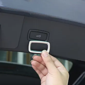עבור פורשה Taycan 2019-2022 ABS סיבי פחמן אחורי לרכב מטען חשמלי מתג tailgate כפתור לקצץ מסגרת מדבקה אביזרי רכב
