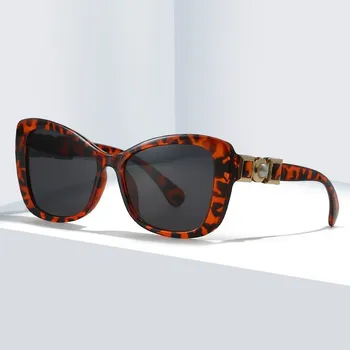 האופנה משקפי שמש של האישה יוקרה עין חתול בציר מעצב מותג שחור משקפיים משקפי שמש נשיים UV400 משקפי גוונים