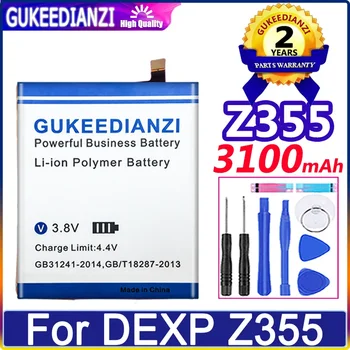 GUKEEDIANZI סוללת 3100mAh על DEXP Z355 טלפון נייד Bateria