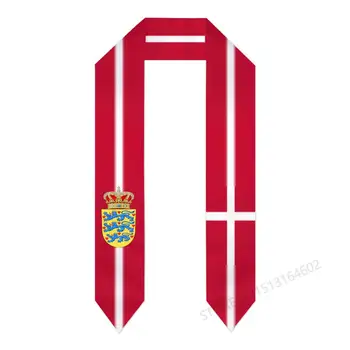 שם מותאם אישית או לוגו דנמרק צעיף דגל הסיום גנב סאש במחקר בינלאומי בחו 