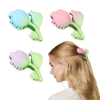 אופנה חדשה גדולה הצבעוני Colorblock חלבית קליפ שיער סיכות סיכות לנשים ילדה מלחציים שיער Accessorie הכובעים