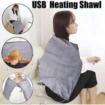 USB שמיכה חשמלית תכליתי חם חימום צעיף הרכב במשרד הביתה מחוממת הברך שמיכה כרית 100X70cm חורף חם