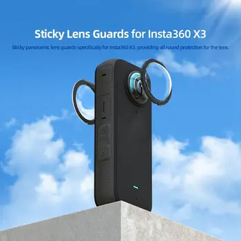 מצלמה כיסוי מגן Dual-Lens עדשת מגן נגד שריטות דביק עדשה שומרים על Insta360 X3