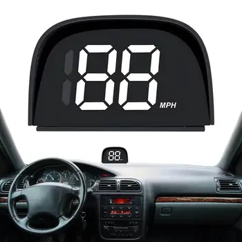 תצוגה עילית על מכוניות אוטומטי את מהירות המכונית האד GPS מד מהירות מעל למהירות אזהרה מרחק מדידה האד תצוגת מד המהירות.
