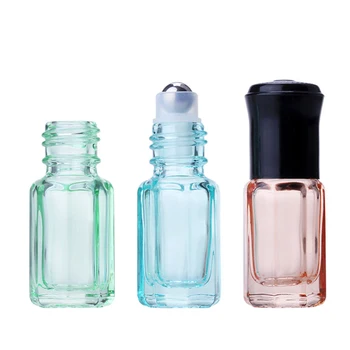 3/6/10ml מתומן בצבע זכוכית רול על בקבוקים קטנים שמן אתרי בקבוק בושם מדגם BottleTravel-גודל ניחוח מיכל