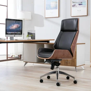 מודרני מינימליסטי משרדים כסא מחשב כורסה אלסטי ארגונומי כיסא מסתובב מעץ מלא פנאי Sedia Ufficio ריהוט חדר