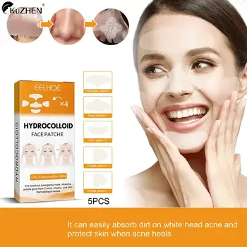 Hydrocolloid מסכת פנים Patche עבור אקנה חצ 'קון טיפולים פצעון תיקונים עבור חצ' קונים פצעונים על האף, הסנטר, המצח, הלחיים