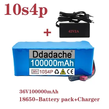 נטענת Batterypack36V 10s4p 100000mAh1000WLarge קיבולת 18650LithiumBatteryPackElectricmotorcycle קטנוע WithBMST+DCPlug