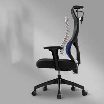 כורסת מחשב, כסא ארגונומי משחק הבית הלבן ארגונומי למשרד כיסא לימוד נוח Silla De Escritorio סלון ריהוט