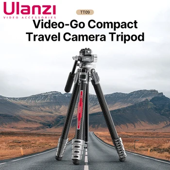 Ulanzi TT09 חצובת סיבי פחמן מקצועי עבור מצלמת DSLR 1.5 מ ' אופקי אנכי ירי עם Arca הצבת F38 שחרור מהיר