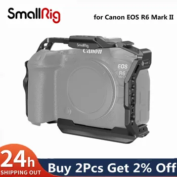 SmallRig כלוב עם קר הנעל הר חוט חורים עבור Canon EOS R6 מארק II 4159