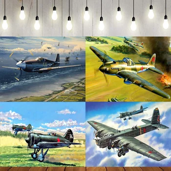 מטוסי צילום רקע רטרו כנפי מטוס ותיק רקע מלחמת העולם השנייה באנר קישוט מסיבת יום הולדת שמח