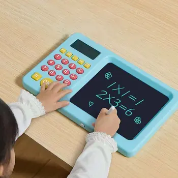 כתב היד לוח הילדים אנגלית השרטוט מתמטיקה האוצר הכשרה למידה LCD ספרדית מחשבון חשבון נפש המכונה