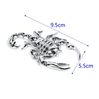 3D מדבקות סמל גוף אופנתי אביזרים סט להחלפת חלקים 9.5x5.5cm מלך העקרבים דבק דקורטיבי