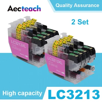 Aecteach תואם עבור LC3211 LC3213 מחסנית דיו בשביל אח DCP-J772DW DCP-J774DW MFC-J890DW MFC-J895DW מדפסות LC 3211