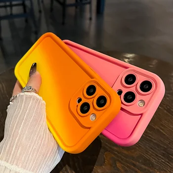USLION חדש צבע ססגוניות, Shockproof מקרה טלפון עבור iPhone 15 14 13 12 11 Pro מקס 14 15Plus רך TPU סיליקון באמפר כיסוי